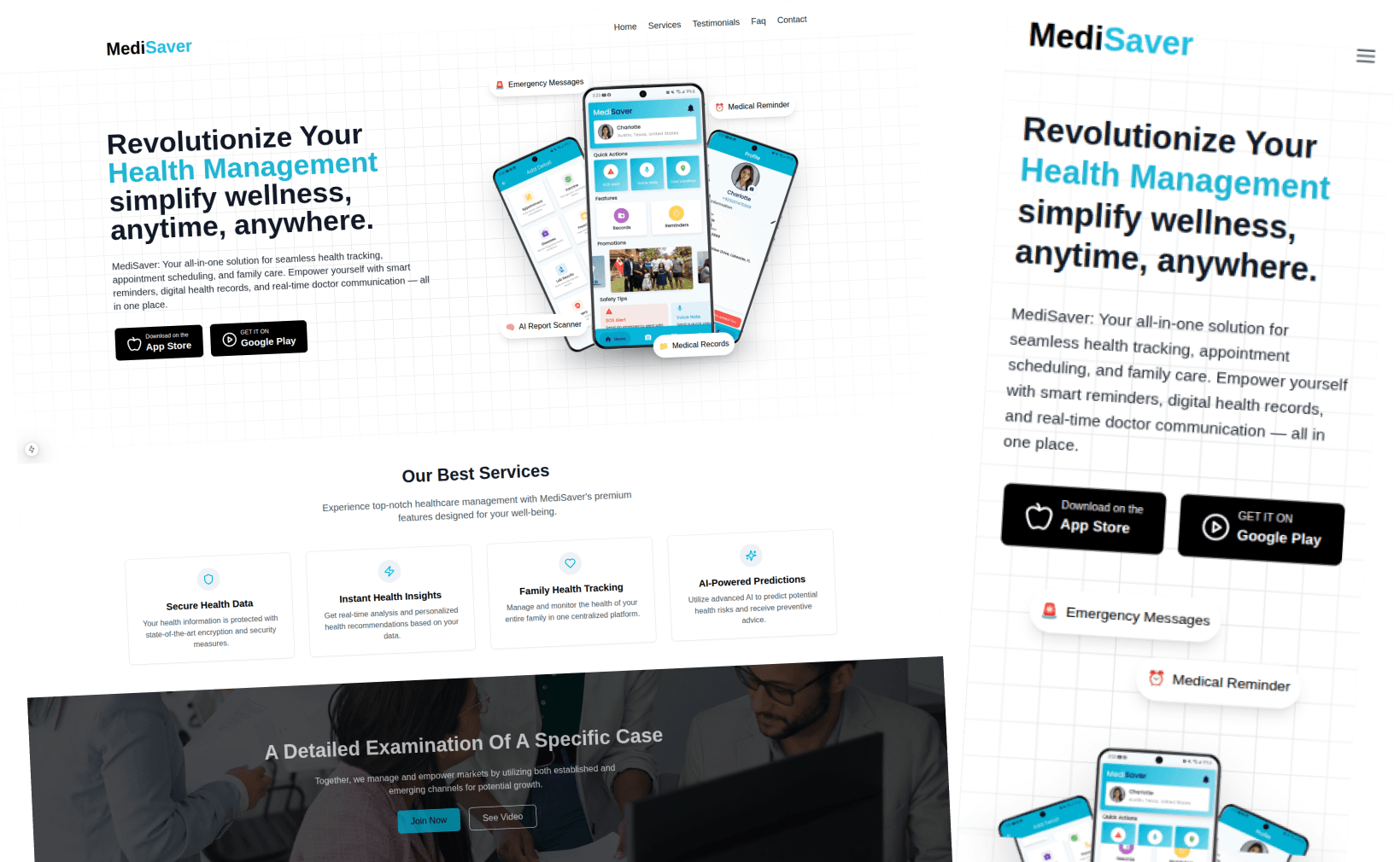 MediSaver — Web Platform & Admin Dashboard